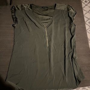 Express Military Green Blouse Size XL